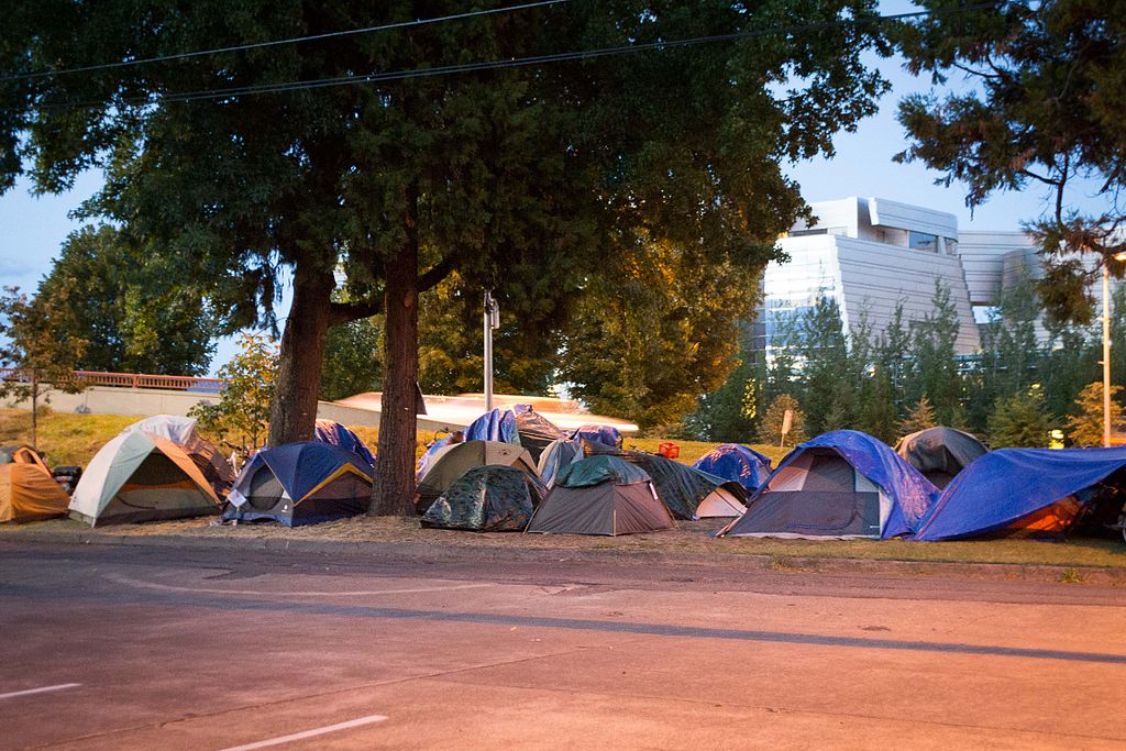 Homeless camp