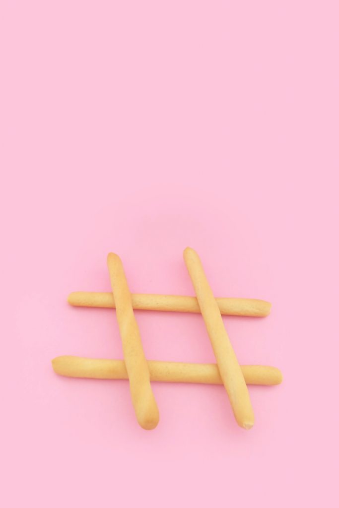 Image showing hashtag made out of fries