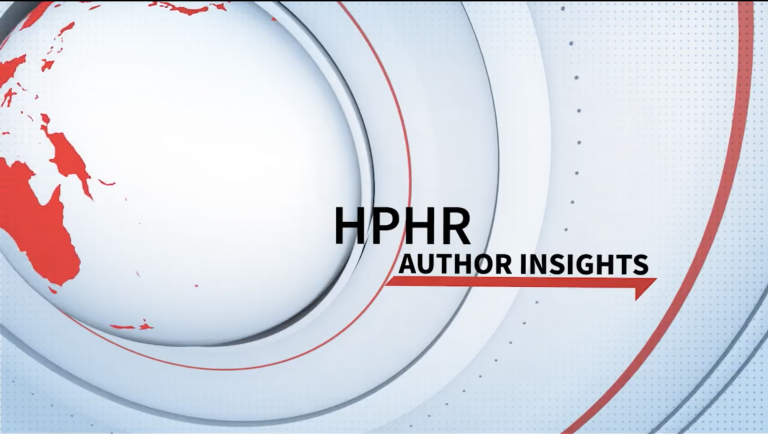 HPHR Author Insights