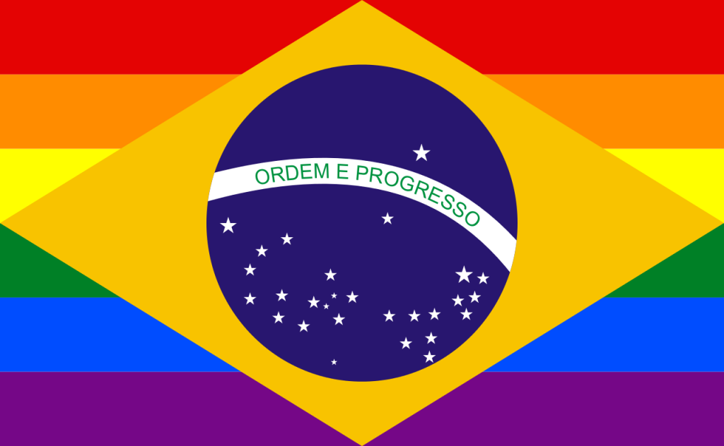 Brazil LGBTQIA+ pride flag