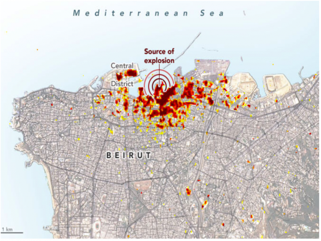 Annex 4: Satellite radar imaging of Beirut blast