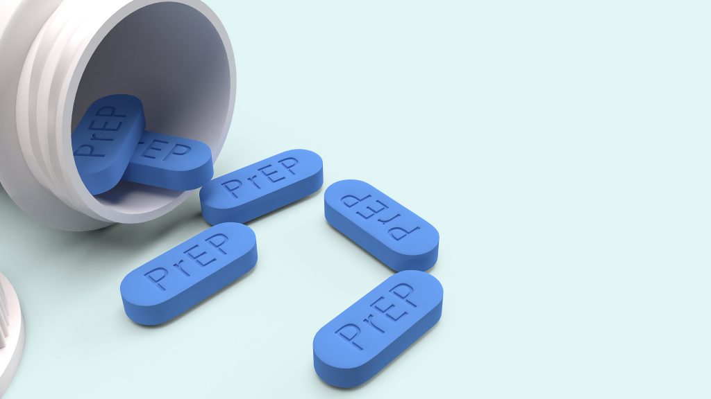 The,Prep,Is,Hiv,Prevention,Pill,For,Medical,Concept,3d
