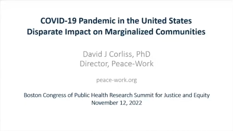 Edition 69 - COVID-19 Title Disparate Impact of COVID-19 on Marginalized Communities